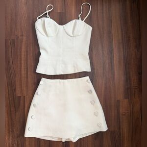 Meshki White Two-Piece Set